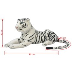 Белый плюшевый тигр XXL, 146 см цена и информация | Мягкие игрушки | kaup24.ee