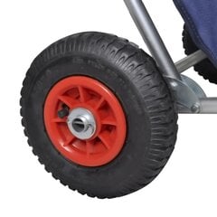 vidaXL ratastega rannakäru, liigutatav, kokkupandav, sinine hind ja info | Matkamööbel | kaup24.ee