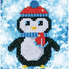 Teemantmosaiik Christmas Penguin Picture, 13,54x13,54 cm hind ja info | Teemantmaalid, teemanttikandid | kaup24.ee