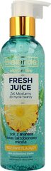 Puhastav mitsellaarveel tsitruseveega Bielenda Fresh Juice Ananass, 190g цена и информация | Аппараты для ухода за лицом | kaup24.ee