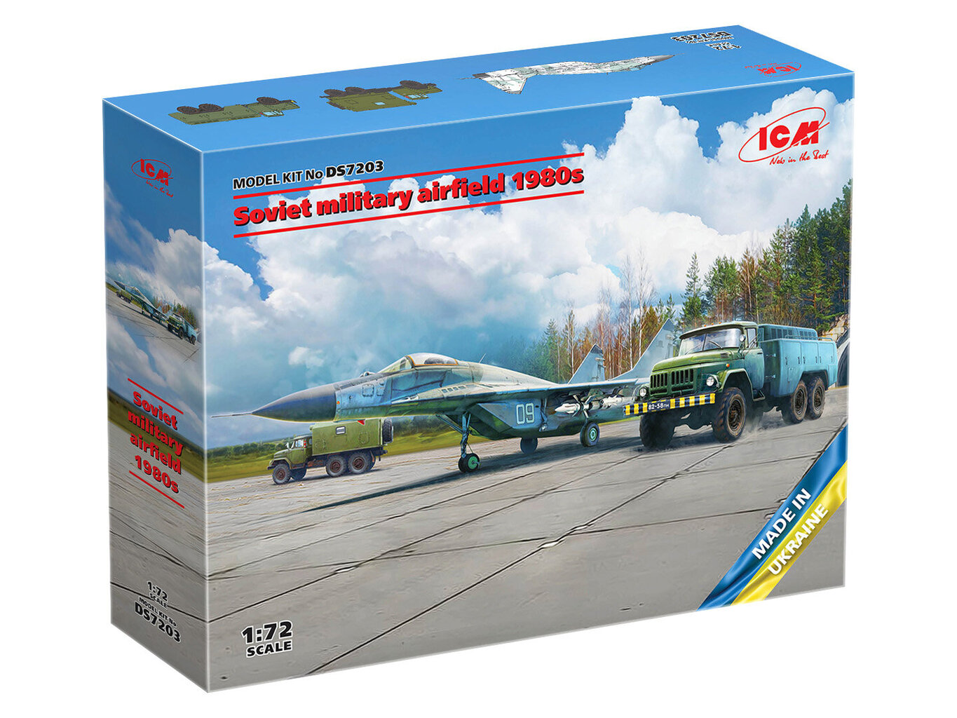 Liimitav mudel ICM DS7203 Military Airfield Set 1980s 1/72 hind ja info | Liimitavad mudelid | kaup24.ee