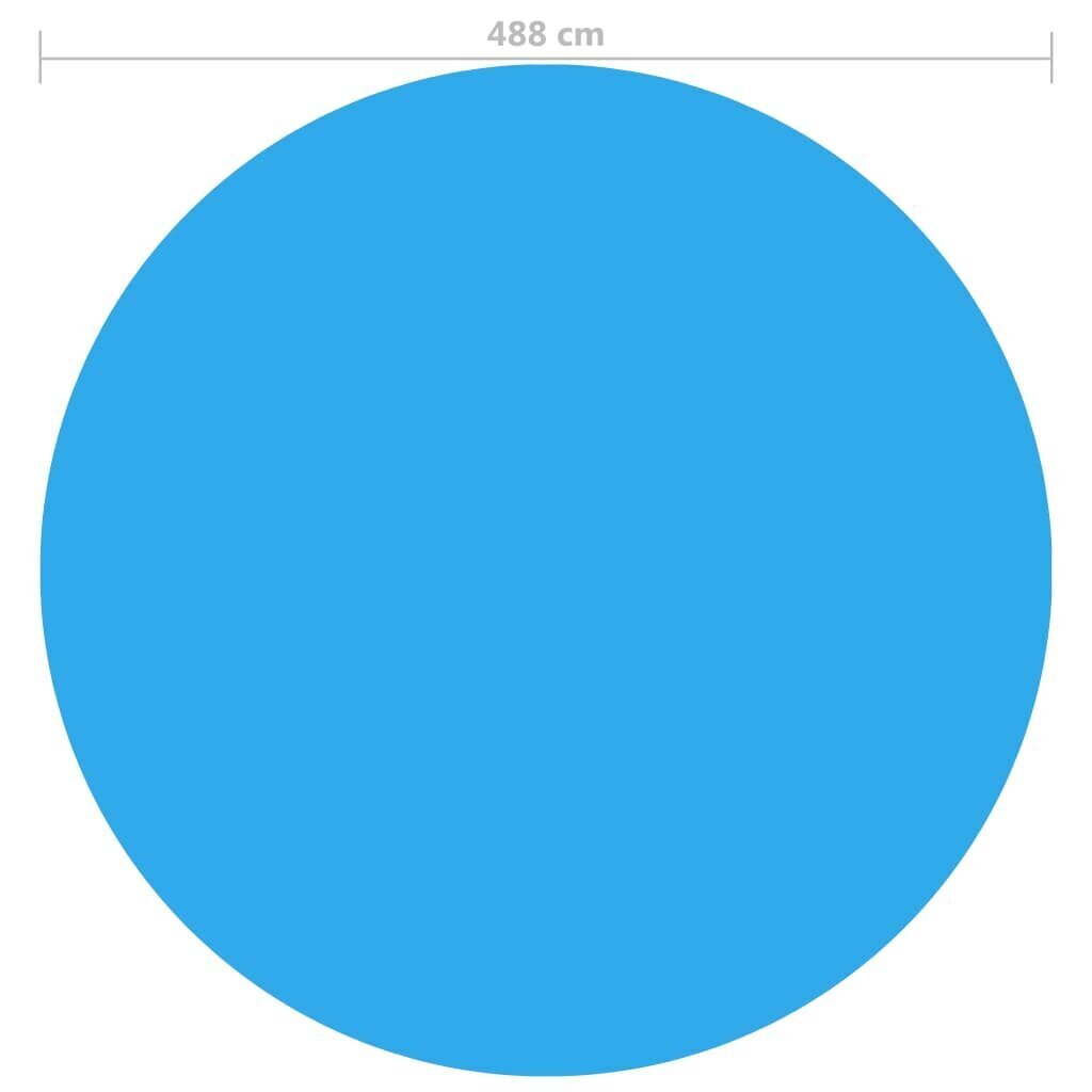 Ujuv ümmargune basseinikate 488 cm, sinine hind ja info | Basseinitehnika | kaup24.ee