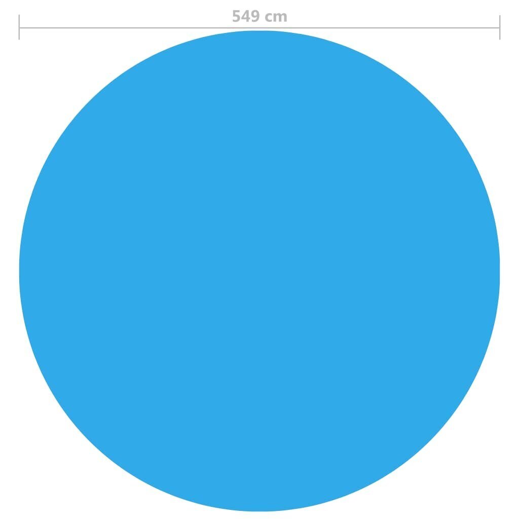 Ujuv ümmargune basseinikate 549 cm, sinine цена и информация | Basseinitehnika | kaup24.ee