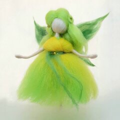 Meriinovillast haldjas "Roheline" (8803) hind ja info | Tüdrukute mänguasjad | kaup24.ee