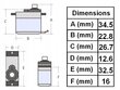 Servomootor SRT 9 g (2,5 kg/ 0.1s), veekindel hind ja info | Nutiseadmed ja aksessuaarid | kaup24.ee