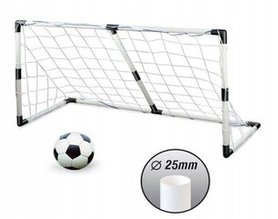 Jalgpalliväravate komplekt 2in1 185x120x70 cm + pall цена и информация | Игрушки для мальчиков | kaup24.ee