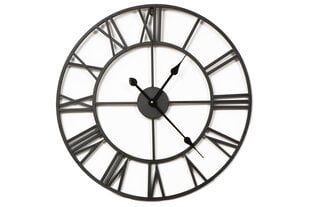 Настенные часы XL, черные, 50 см, металл цена и информация | Часы | kaup24.ee