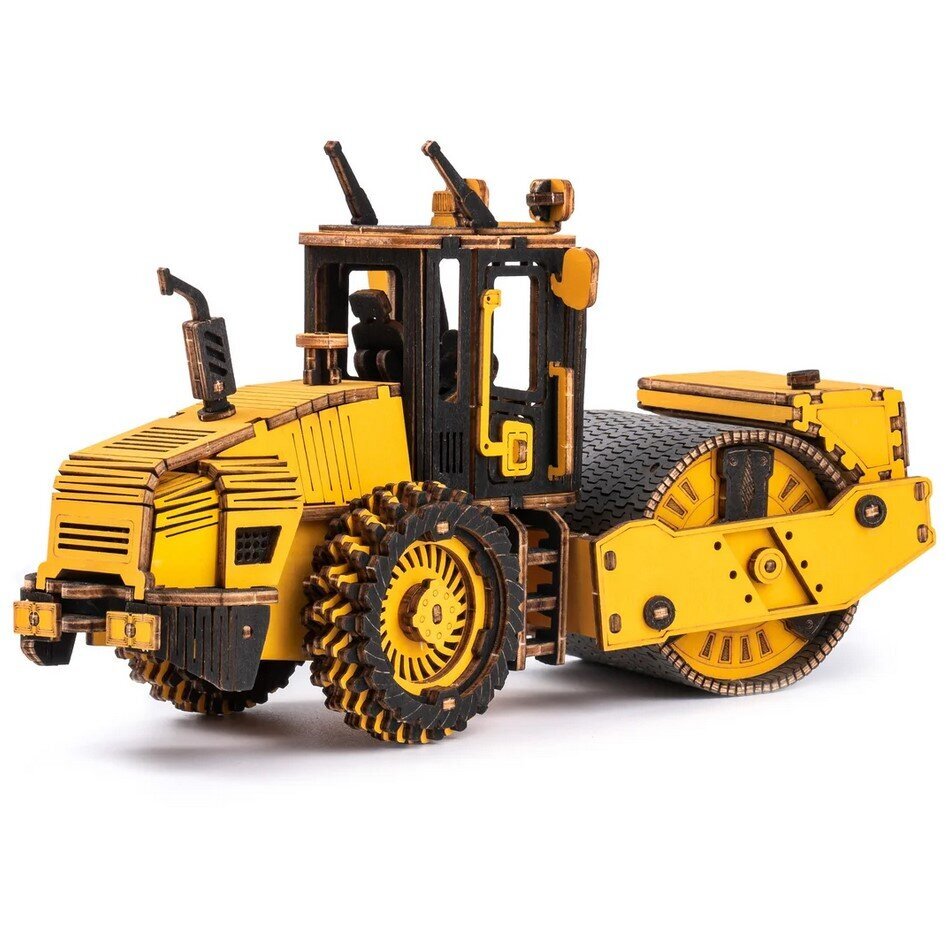 3D puidust konstruktor Road Roller цена и информация | Klotsid ja konstruktorid | kaup24.ee