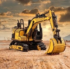 3D puidust konstruktor Excavator цена и информация | Конструкторы и кубики | kaup24.ee