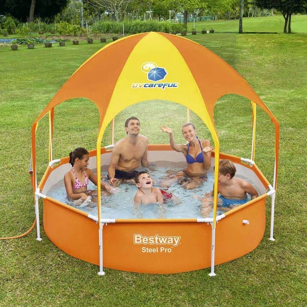 Bestway Splash-in-Shade mängubassein 244 x 51 cm 56432 hind ja info | Basseinid | kaup24.ee