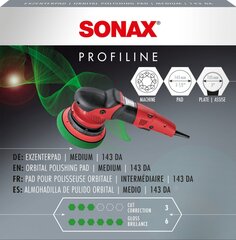 SONAX poleerimispadi orbitaalsele poleerimismasinale d143mm hind ja info | SONAX Autokaubad | kaup24.ee