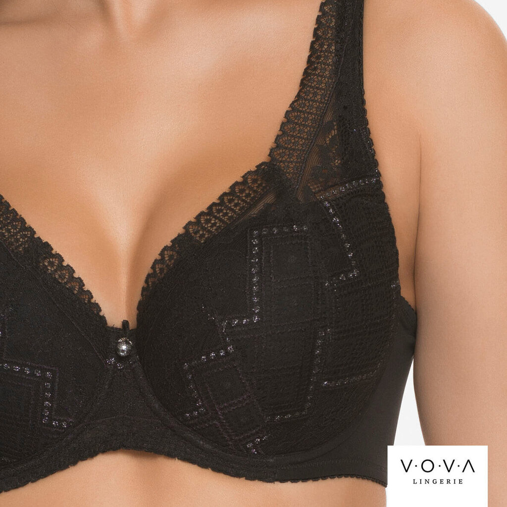 Naiste rinnahoidja padded Black Diamonds, V.O.V.A. Lingerie hind ja info | Rinnahoidjad | kaup24.ee