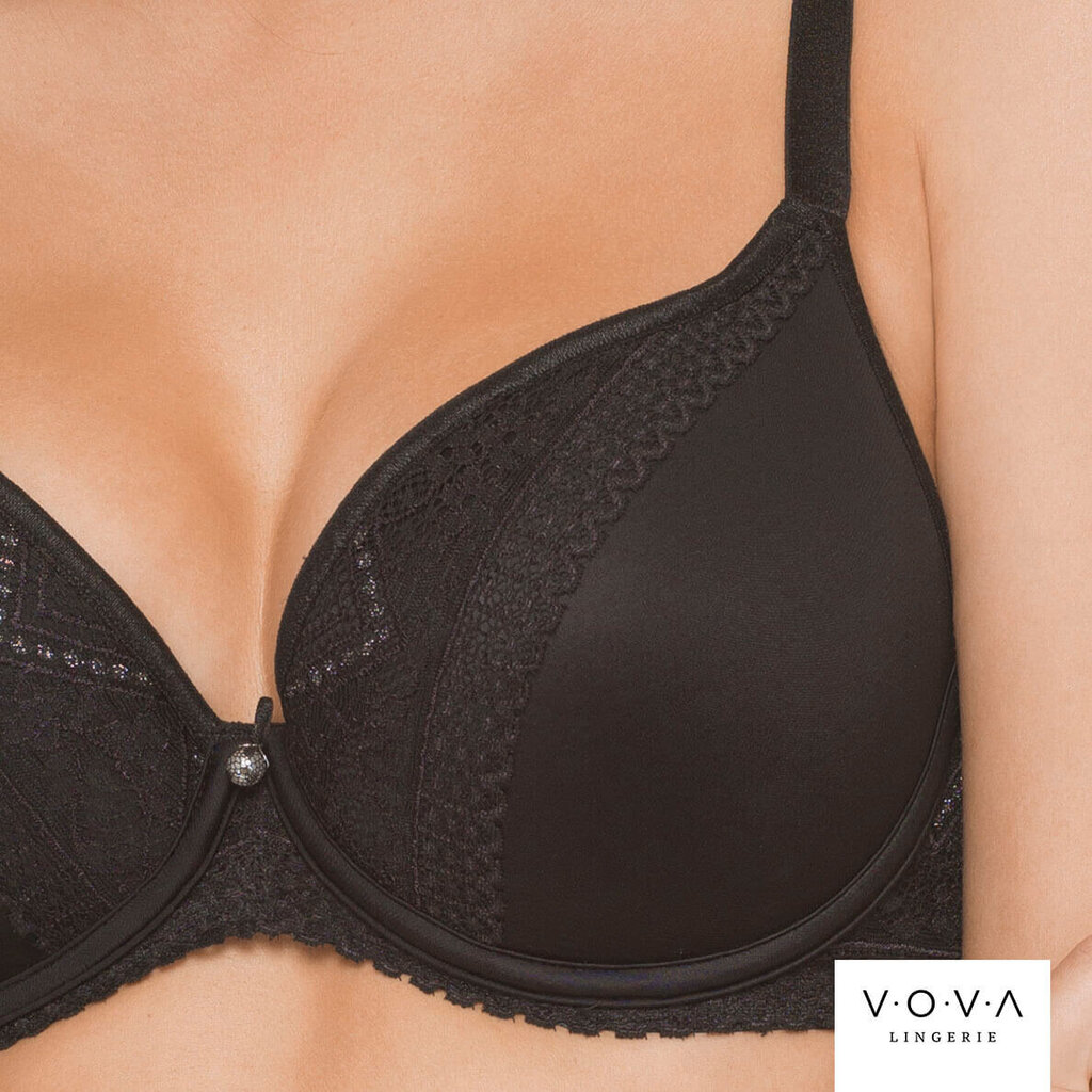 Naiste rinnahoidja Black Diamonds molded, V.O.V.A. Lingerie hind ja info | Rinnahoidjad | kaup24.ee