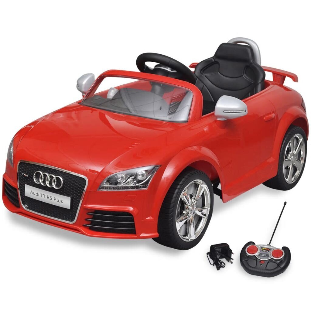 Punane Audi TT RS pealeistutav auto lastele puldiga hind ja info | Laste elektriautod | kaup24.ee