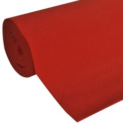 VidaXL punane vaip 1 x 5 m eriti raske 400 g/m2 hind ja info | Vaibad | kaup24.ee