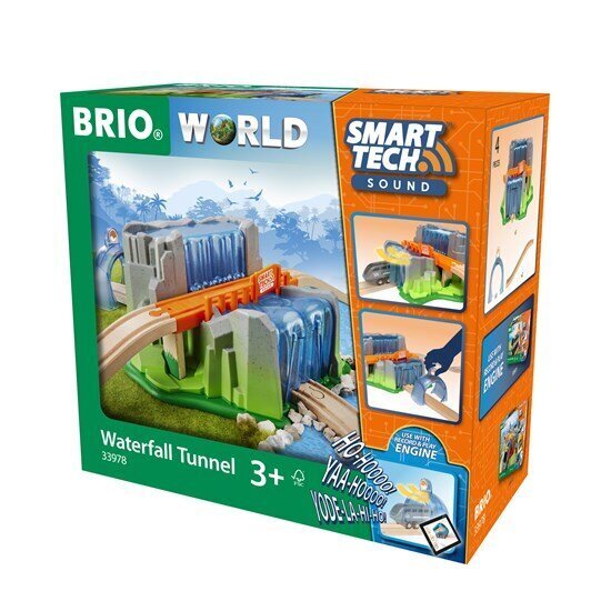 Raudtee komplekt Waterfall Tunnel Brio Railway, 33978 цена и информация | Poiste mänguasjad | kaup24.ee