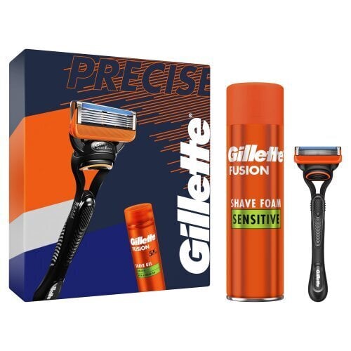 Raseerimiskomplekt meestele: Raseerija Gillette Fusion 1UP + Fusion geel 200ml hind ja info | Raseerimisvahendid | kaup24.ee