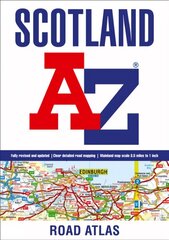 Scotland A-Z Road Atlas 3rd Revised edition hind ja info | Reisiraamatud, reisijuhid | kaup24.ee