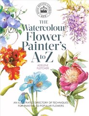 Kew: The Watercolour Flower Painter's A to Z: An Illustrated Directory of Techniques for Painting 50 Popular Flowers цена и информация | Книги о питании и здоровом образе жизни | kaup24.ee