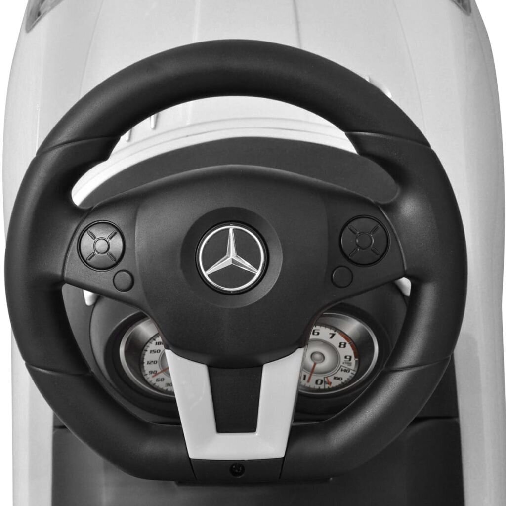 Mercedes Benz lükatav laste mänguauto valge hind ja info | Imikute mänguasjad | kaup24.ee