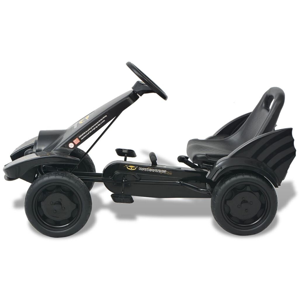 vidaXL pedaalidega kartauto reguleeritava istmega, must hind ja info | Imikute mänguasjad | kaup24.ee