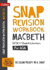 Macbeth: AQA GCSE 9-1 English Literature Workbook: Ideal for Home Learning, 2022 and 2023 Exams hind ja info | Noortekirjandus | kaup24.ee