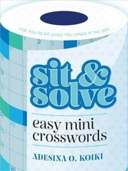 Sit & Solve Easy Mini Crosswords цена и информация | Книги о питании и здоровом образе жизни | kaup24.ee