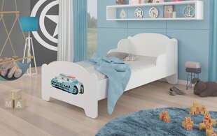 Кровать ADRK Furniture Amadis Police Car, 160x80 см, белый цвет цена и информация | Детские кровати | kaup24.ee