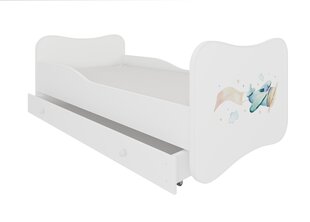 Кровать ADRK Furniture Gonzalo Plane with a Banner, 140х70 см, белый цвет цена и информация | Детские кровати | kaup24.ee