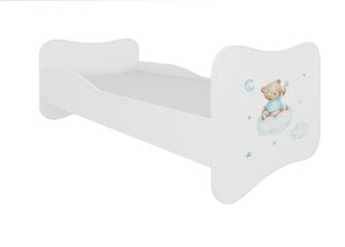 Voodi ADRK Furniture Gonzalo Teddy Bear and Cloud, 140x70 cm, valge цена и информация | Детские кровати | kaup24.ee