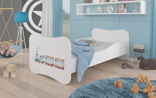 Voodi ADRK Furniture Gonzalo Railway, 140x70 cm, valge цена и информация | Детские кровати | kaup24.ee