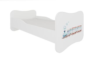 Voodi ADRK Furniture Gonzalo Railway, 140x70 cm, valge цена и информация | Детские кровати | kaup24.ee