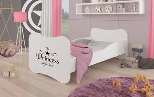 Voodi ADRK Furniture Gonzalo Princess Black, 140x70 cm, valge цена и информация | Детские кровати | kaup24.ee