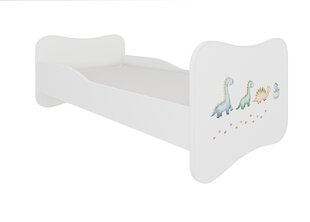 Кровать ADRK Furniture Gonzalo Dinosaurs, 160x80 см, белый цвет цена и информация | Детские кровати | kaup24.ee