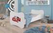 Voodi ADRK Furniture Gonzalo Red Car, 160x80 cm, valge hind ja info | Lastevoodid | kaup24.ee