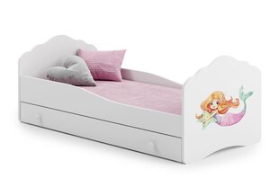 Voodi ADRK Furniture Casimo Mermaid with a Star, valge hind ja info | Lastevoodid | kaup24.ee