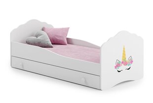 Voodi ADRK Furniture Casimo Unicorn, valge hind ja info | Lastevoodid | kaup24.ee