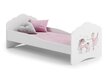 Voodi ADRK Furniture Casimo Ballerina with Unicorn, valge цена и информация | Lastevoodid | kaup24.ee