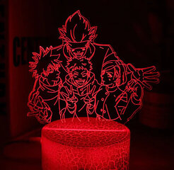 Lamp 3D Led Jujutsu kaisen цена и информация | Детские светильники | kaup24.ee