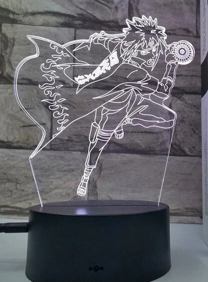 Lamp 3D Led Naruto hind ja info | Lastetoa valgustid | kaup24.ee