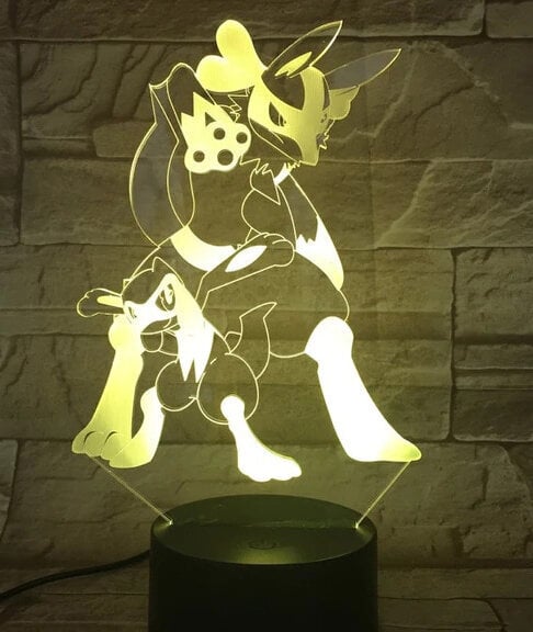 Lamp 3D Led Pokemon hind ja info | Lastetoa valgustid | kaup24.ee