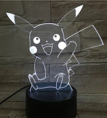 Lamp 3D Led Pokemon цена и информация | Детские светильники | kaup24.ee