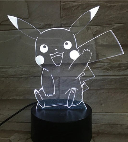 Lamp 3D Led Pokemon цена и информация | Lastetoa valgustid | kaup24.ee