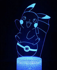 Lamp 3D Led Pokemon hind ja info | Lastetoa valgustid | kaup24.ee