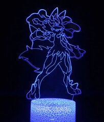 Lamp 3D Led Pokemon hind ja info | Lastetoa valgustid | kaup24.ee