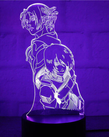 Lamp 3D Led Attack on titan цена и информация | Fännitooted mänguritele | kaup24.ee