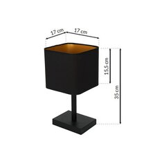 Milagro Napoli Black / Gold 1xE27 table lamp цена и информация | Настольная лампа | kaup24.ee