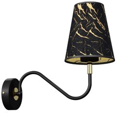 Milagro Wall lamp HERMES Black / Gold 1xE27 цена и информация | Настенные светильники | kaup24.ee