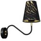 Milagro Wall lamp HERMES Black / Gold 1xE27 цена и информация | Seinavalgustid | kaup24.ee