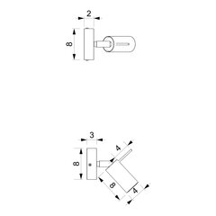 Milagro Wall lamp PRESTON WHITE / CHROME 1x mini GU10 hind ja info | Seinavalgustid | kaup24.ee